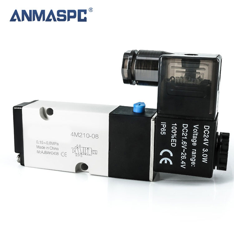 Injap Solenoid Pneumatik Elektrik 2 Kedudukan Sambungan 5 Hala